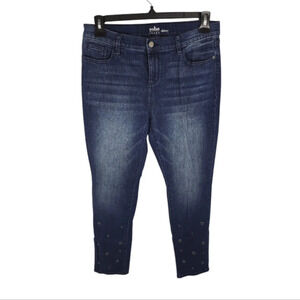 {New York & Co.} Soho Skinny Studded Jeans in Medium Wash - Size 12